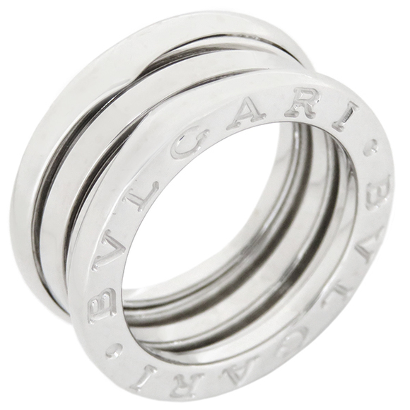 BVLGARI Handbags - Bvlgari B-Zero 12 Band Ring Ceramic White Gold